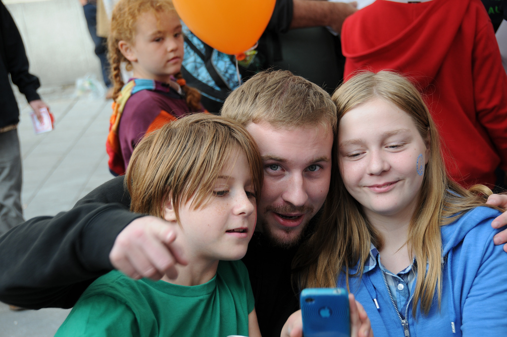 Kinder am Peace one Day für den UNO Weltfrieden Tag